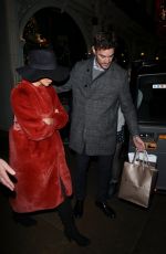 NICOLE SCHERZINGER and Thom Evans Night Out in London 12/17/2019