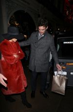 NICOLE SCHERZINGER and Thom Evans Night Out in London 12/17/2019