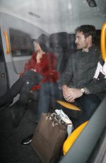 NICOLE SCHERZINGER and Thom Evans Night Out in London 12/17/2019