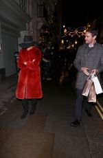 NICOLE SCHERZINGER and Thom Evans Night Out in London 12/17/2019