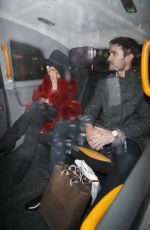 NICOLE SCHERZINGER Leaves Tramp Private Members Club Christmas Party in London 12/17/2019