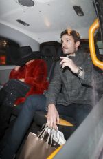 NICOLE SCHERZINGER Leaves Tramp Private Members Club Christmas Party in London 12/17/2019