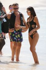 NIGORA BANNATYNE in Swimsuit at a Beach in Barbados 12/28/2019
