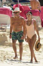 NIGORA WHITEHORN in Swimsuit at a Beach in Barbados 12/26/2019