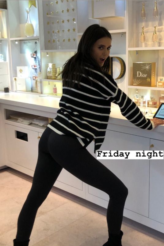 NINA DOBREV at Dior Fragrance Store at The Grove in Los Angeles – Instagram Photo 12/20/2019