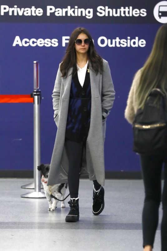 NINA DOBREV at Los Angeles International Airport 12/23/2019