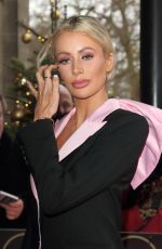 OLIVIA ATTWOOD Arrives at Tric Christmas Charity Lunch in London 12/10/2019