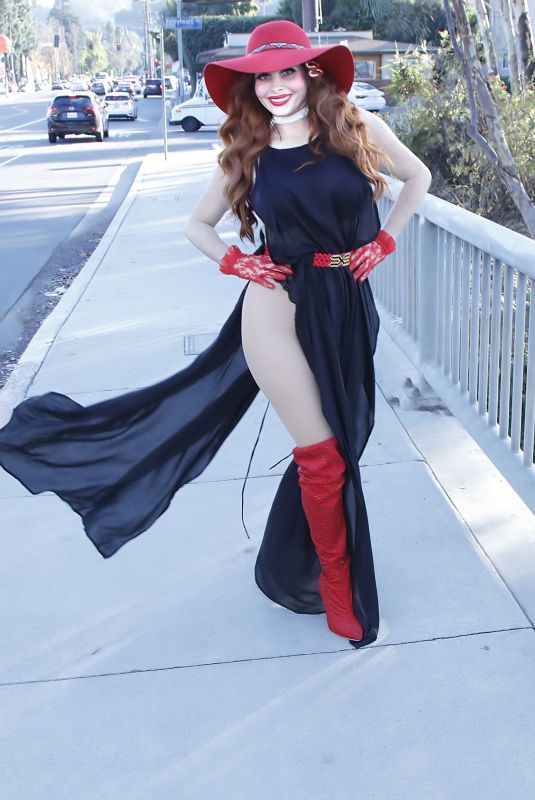 PHOEBE PRICE Out in Los Angeles 12/30/2019