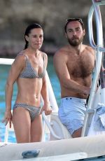PIPPA MIMDDLETON in Bikini at a Boat in St. Barths 12/30/2019