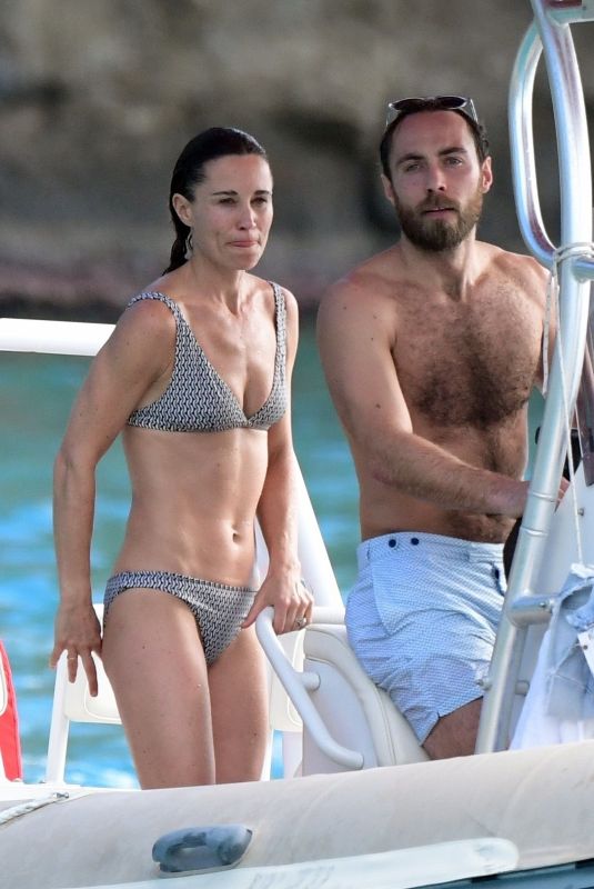 PIPPA MIMDDLETON in Bikini at a Boat in St. Barths 12/30/2019