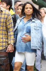Pregnant CHIRSTINA MILIAN Out Shopping in West Hollywood 12/22/2019