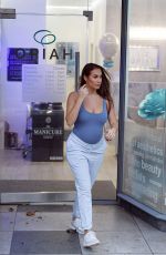 Pregnant CHLOE GOODMAN at Her Clinic Opiah Cosmetics in Hove 12/22/2019