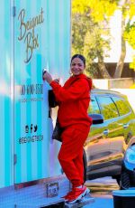 Pregnant CHRISTINA MILIAN at Her Beignet Box in Los Angeles 12/15/2019