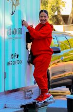 Pregnant CHRISTINA MILIAN at Her Beignet Box in Los Angeles 12/15/2019