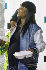 Pregnant CHRISTINA MILIAN Leaves Skateland in Northridge 12/21/2019