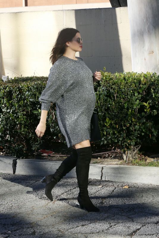 Pregnant JENNA DEWAN Out in Los Angeles 12/15/2019