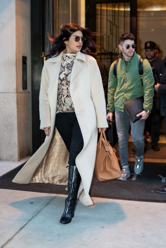 PRIYANKA CHOPRA and Nick Jonas Leaves Their Apartement in New York 12/22/2019