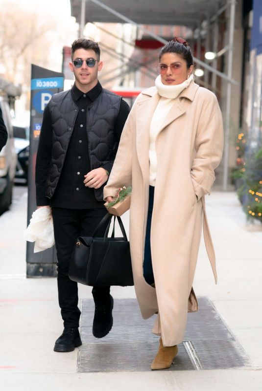 PRIYANKA CHOPRA and Nick Jonas Out for Lunch in New York 12/22/2019