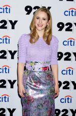 RACHEL BROSNAHAN at 92Y Speaker Series in New York 12/17/2019