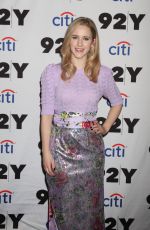 RACHEL BROSNAHAN at 92Y Speaker Series in New York 12/17/2019