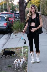 RACHEL MCCORD Out with Her Dogs in Los Angeles 12/04/2019