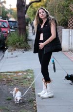 RACHEL MCCORD Out with Her Dogs in Los Angeles 12/04/2019