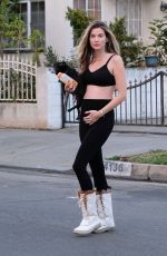 RACHEL MCCORD Out with Her Dogs in Los Angeles 12/04/2019