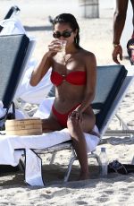 RACQUEL NATASHA in Bikini at a Beach in Miami 11/12/2019