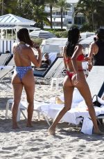 RACQUEL NATASHA in Bikini at a Beach in Miami 11/12/2019
