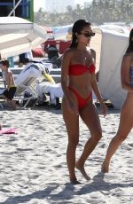 RACQUEL NATASHA in Bikini at a Beach in Miami 11/12/2019