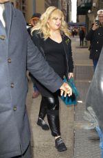 REBEL WILSON Arrives at Cats Press Junket in New York 12/16/2019