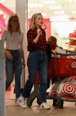 REESE WITHERSPOON and AVA PHILLIPPE Shopping at Target in Westwood 12/21/2019
