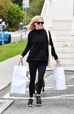 REESE WITHERSPOON Out with her Dog Pepper in Brentwood 12/08/2019