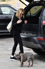 REESE WITHERSPOON Out with her Dog Pepper in Brentwood 12/08/2019