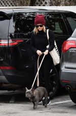 REESE WITHERSPOON Out with her Dog Pepper in Brentwood 12/08/2019