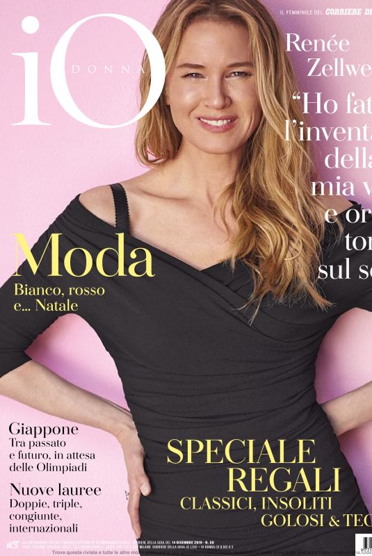 RENEE ZELLWEGER in Io Donna Del Corriere Della Sera, December 2019