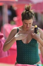 RHEA DURHAM in Swimsuit on the Beach in Barbados 12/28/2019