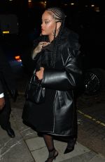 RIHANNA Arrives at Giorgio Armani