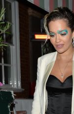 RITA ORA Arrives at Giorgio Armani