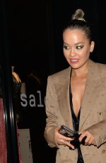 RITA ORA Leaves Ours Restaurant in London 12/07/2019