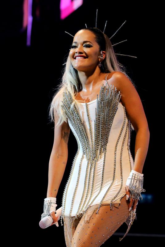 RITA ORA Performs at Capitals Jingle Bell Ball 2019 in London 12/08/2019