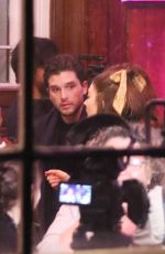 ROSE LESLIE and Kit Harington Leaves Night Out in London 12/10/2019
