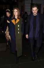 ROSE LESLIE and Kit Harington Leaves Night Out in London 12/10/2019