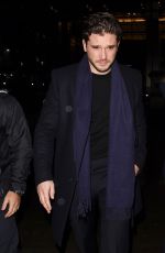 ROSE LESLIE and Kit Harington Leaves Night Out in London 12/10/2019