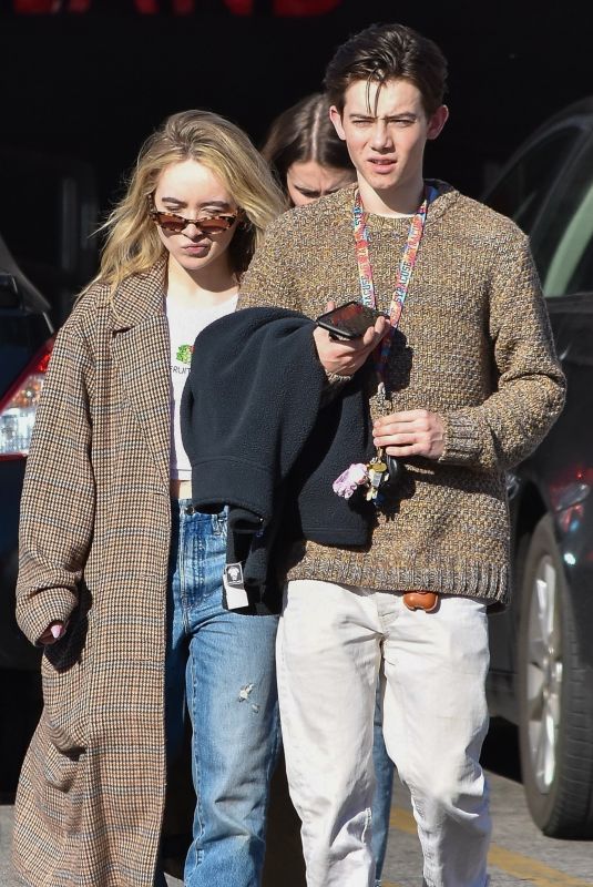 SABRINA CARPENTER and Griffin Gluck Out for Lunch at Sweet Butter in Studio City 12/19/2019