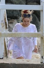 SAFFRON BARKER in Bikini at a Beach in Barbados 12/28/2019