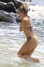 SAFFRON BARKER in Bikini at a Beach in Barbados 12/28/2019