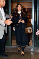 SALMA HAYEK Leaves Like a Boss Junket at Whitby Hotel in New York 12/15/2019