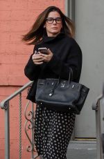 SANDRA BULLOCK Leaves a Business Meeting in Beverly Hills 12/16/2019