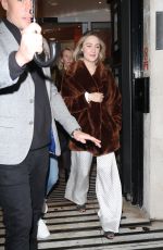 SAOIRSE RONAN Arrives at Zoe Ball Breakfast Show in London 12/17/2019